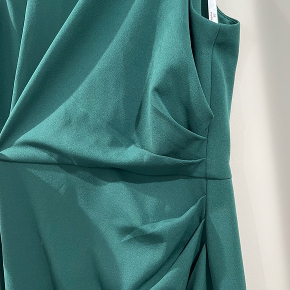 David's Bridal Green Evening Gown 14 - Picture 2 of 5